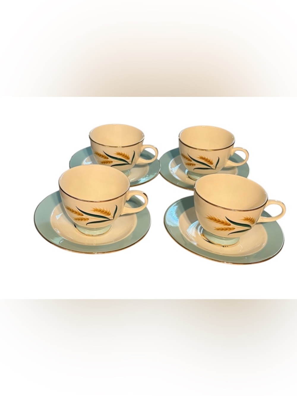 International D.S. Viking Dinnerware Alliance Ohio Vintage 4 Sets Cup & Saucer